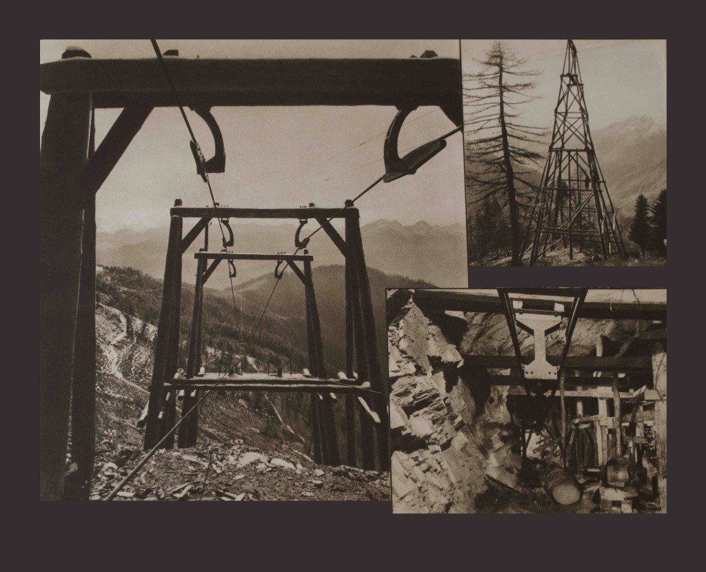 Alcune immagini della teleferica della ditta "Girola" alla Bocchetta di S.Antonio in Val Vigezzo